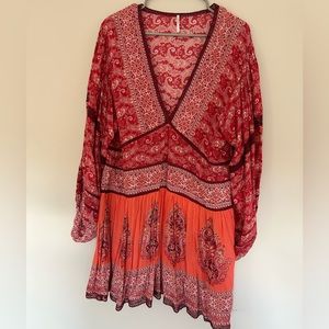 Beautiful Floral Boho Free People Dress